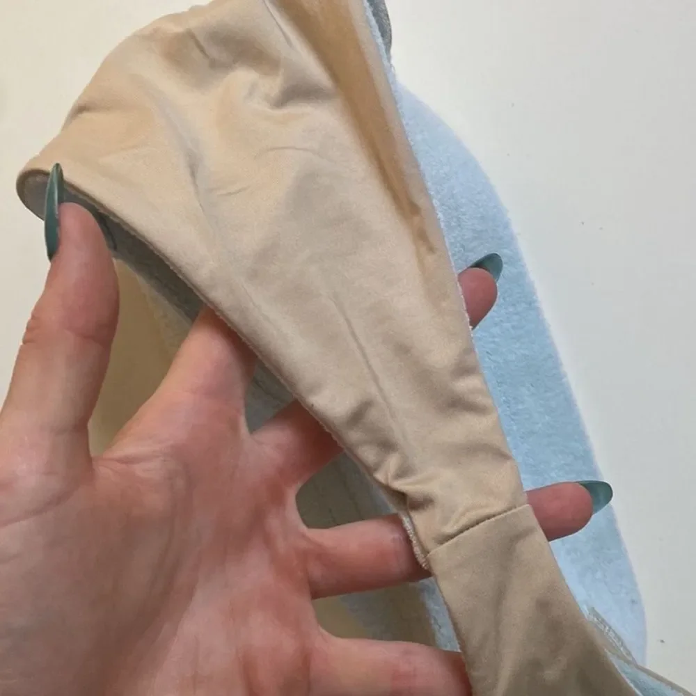 Frankie’s bikinis Phoebe Bottoms in light blue terrycloth